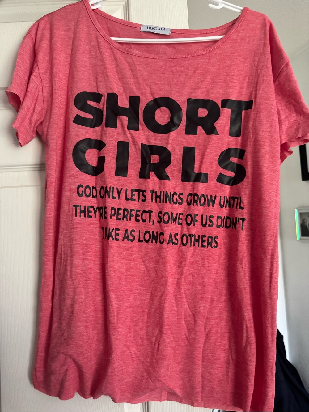 Pink Short Girls Graphic Tee